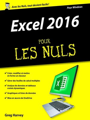 cover image of Excel 2016 pour les Nuls